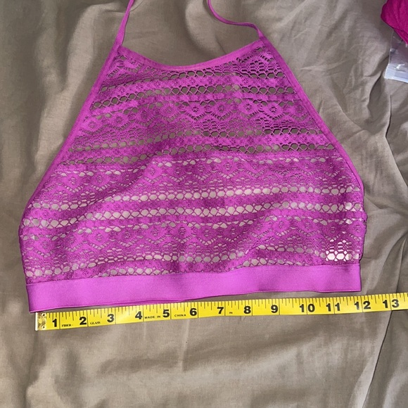 Victorias Secret Lace Mesh Halter Bralette crop top - Picture 5 of 6